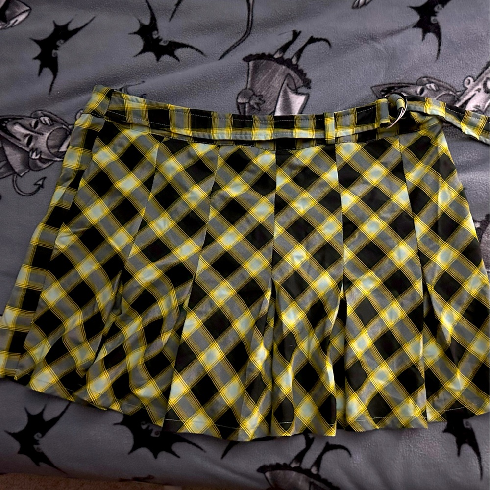 Disturbia Clothing Noctura Check Skort US size 16, UK size 20